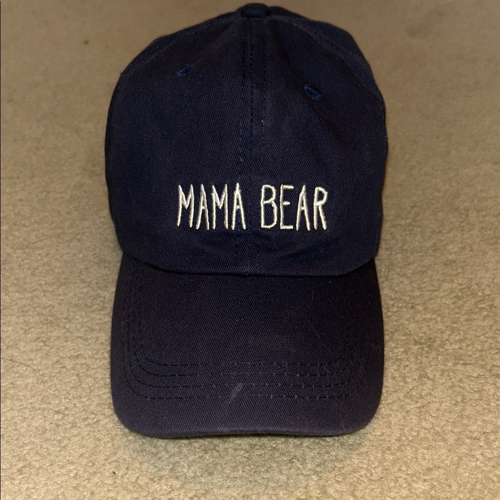 Navy 'Mama Bear' Adjustable Cap